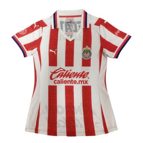 Camiseta Guadalajara 1ª Kit Mujer 2020 2021 Rojo